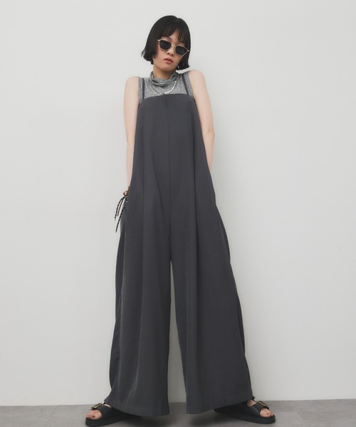 HANNE キャミワイドオールインワン HANNE オールインワン キャミワイドオールインワン レディース