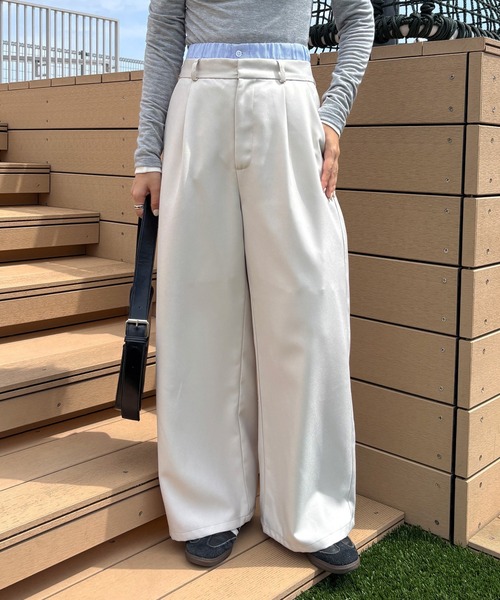 I-SOOK（アイスー） ワイドパンツ スラックス パンツ 「ISOOK