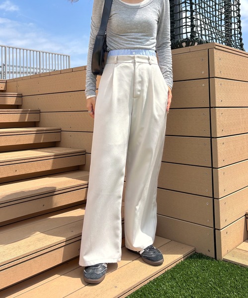 I-SOOK（アイスー） ワイドパンツ スラックス パンツ 「ISOOK