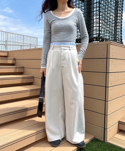 I-SOOK（アイスー） ワイドパンツ スラックス パンツ 「ISOOK