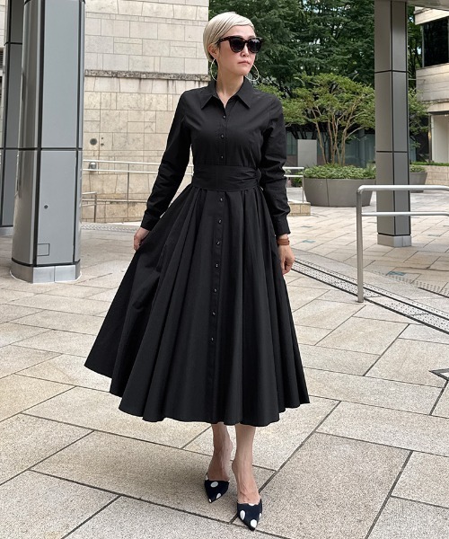 ワンピース オードリールックエアリーワンピース・長袖 : ZOZOTOWN