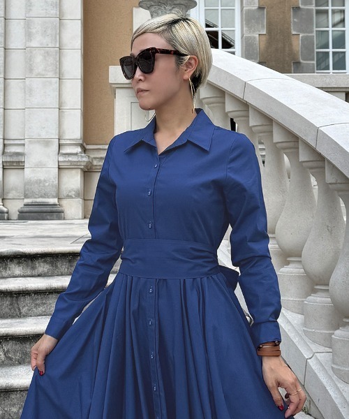 ワンピース オードリールックエアリーワンピース・長袖 : ZOZOTOWN