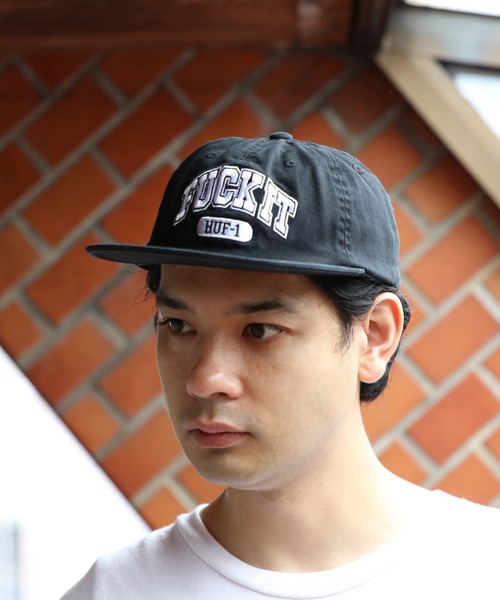 帽子 Fuck Industry Cap HUF キャップ 帽子 FUCK ITキャップ メンズ レディース
