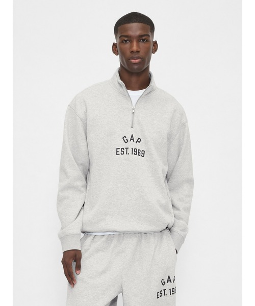 GAP スエット Gap公式オンラインストア | リラックス GAPロゴ ジップアップ