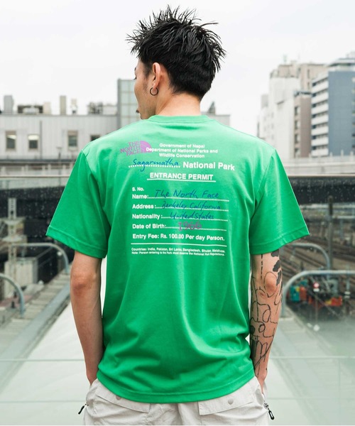 THE NORTH FACE 「THE FACE」 半袖Tシャツ M グリーン メンズ THE NORTH FACE 「THE FACE」 半袖Tシャツ M グリーン メンズ