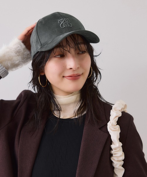 VIS（ビス） キャップ 帽子 スエードロゴキャップ/追加 レディース