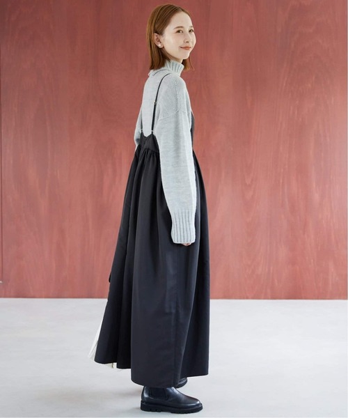 美品 スローブイエナ タフタギャザーキャミワンピース SLOBE IENA（スローブイエナ）の「《追加》タフタギャザーキャミ