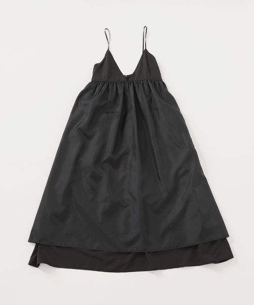 【値下げ・新品未使用品】SLOBE IENA タフタギャザーキャミワンピース SLOBE IENA ワンピース 「WEB限定/追加」タフタギャザーキャミ