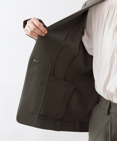 THE SHOP TK ジャケット ノーカラージャケット ノーカラージャケット