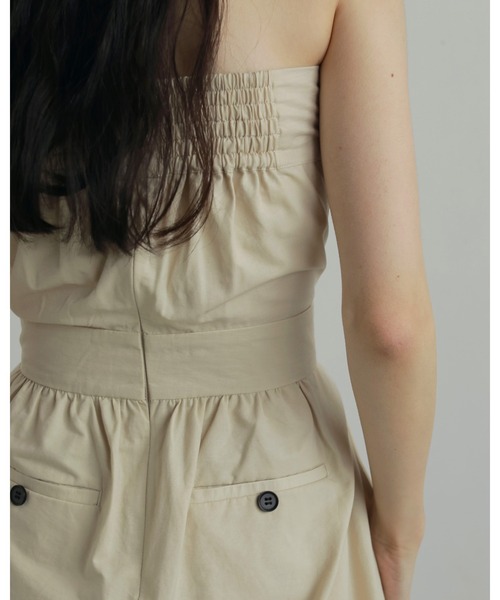 サロペット・オーバーオール・オールインワン anuke cutoff bare combination 36 anuke サロペット オーバーオール Wide Bare Combinaison