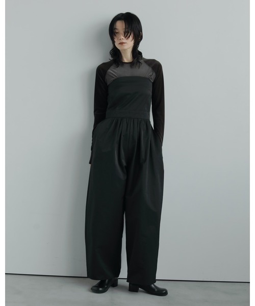 サロペット・オーバーオール・オールインワン anuke cutoff bare combination 36 anuke サロペット オーバーオール Wide Bare Combinaison