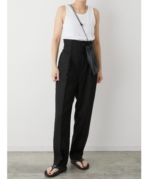 lapeaudegem 新作チノパン 36サイズ la peau de gem（ラポドゥジェム） パンツ 36 ブラック レディース