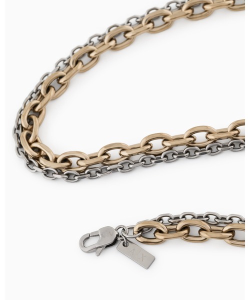 ARMANI EXCHANGE ネックレス 「A|X アルマーニ エクスチェンジ」ダブル