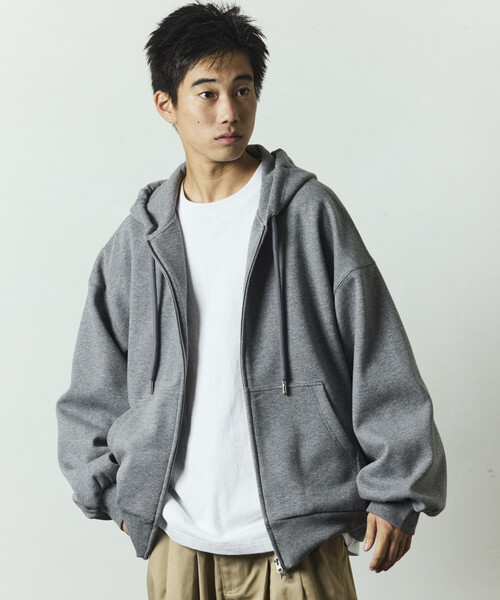 パーカー 限定展開 リラックスフィット ボンディング ジップアップ パーカー メンズ | FREAK'S STORE | 18