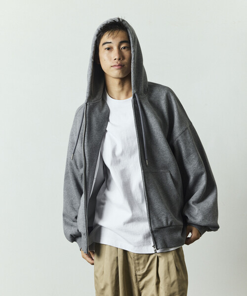 パーカー 限定展開 リラックスフィット ボンディング ジップアップ パーカー メンズ | FREAK'S STORE | 12