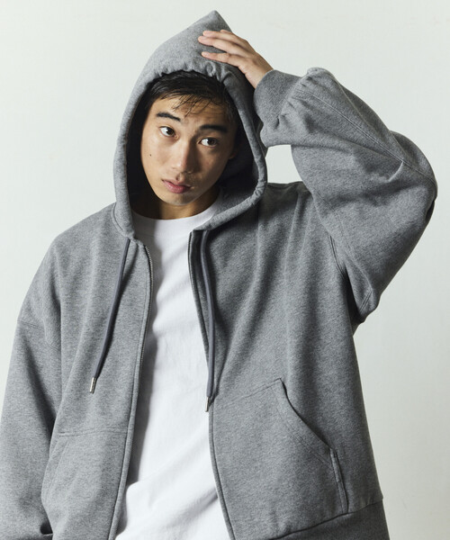 パーカー 限定展開 リラックスフィット ボンディング ジップアップ パーカー メンズ | FREAK'S STORE | 05