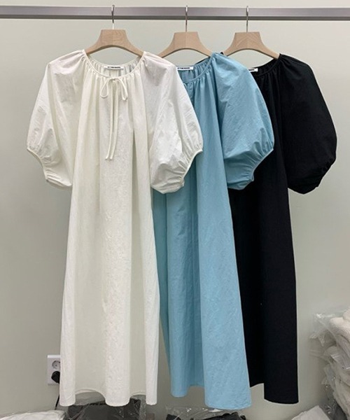 「FREE STYLISTS」 半袖ワンピース FREE ブラック レディース_画像3