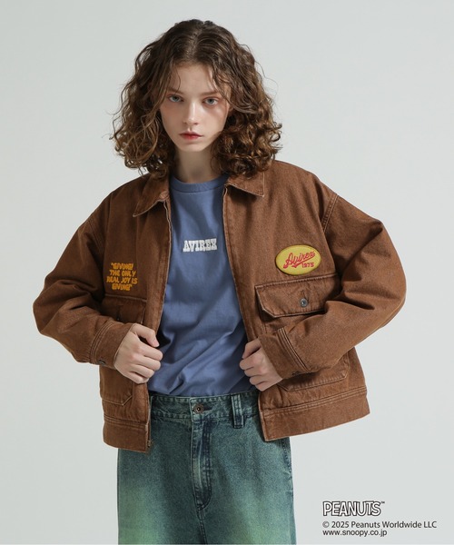 AVIREX（アヴィレックス） デニムジャケット gジャン × PEANUTS」DENIM