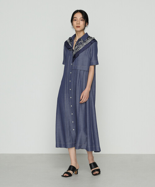 Ateliergg ワンピース Gabardine K.T（ギャバジンK.T） ワンピース 夏 半袖 オトナ