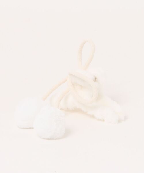 Port（ポート） ヘアクリップ 「 」 ぽんぽん付き リボン ファー