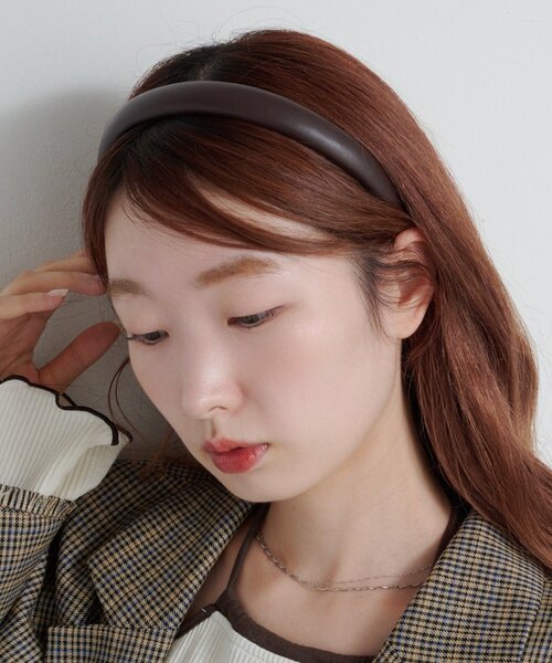 Kastane（カスタネ） カチューシャ 「fiw.」レザーカチューシャ