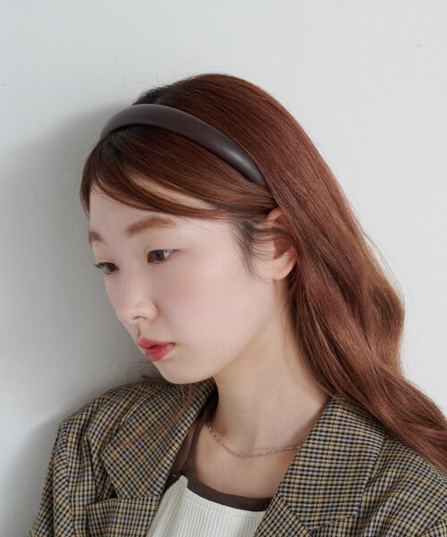 Kastane（カスタネ） カチューシャ 「fiw.」レザーカチューシャ
