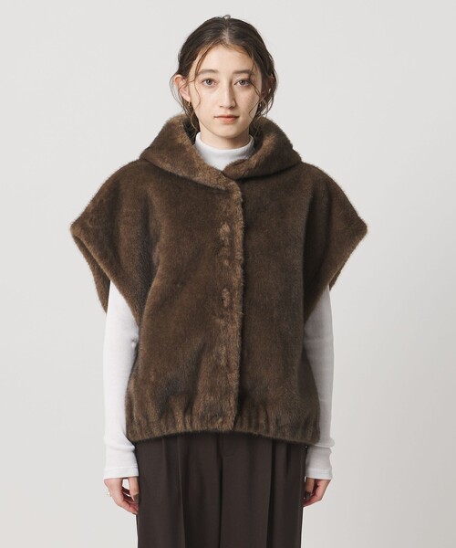 STUDIO AR ベスト ジレ 「STUDIO AR」OLENA リバーシブル フェイク