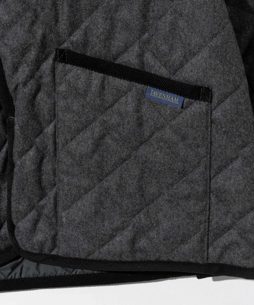 ダウンジャケット ダウン LAVENHAM WOOL DENHAM ラベンハム ウール デンハム キルティングジャケット メンズ レディースの画像