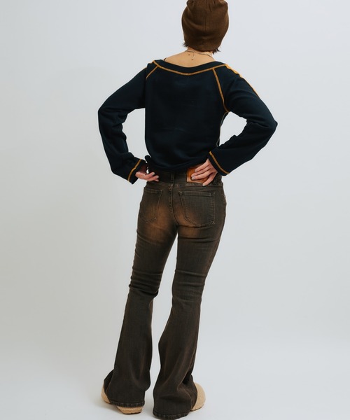 atmos girls パンツ atmos pink Flare Denim Pants / アトモス ピンク