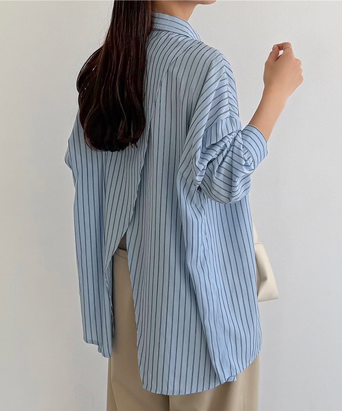 callautia（カラウティア） ブラウス シャツ バックスリットオーバー