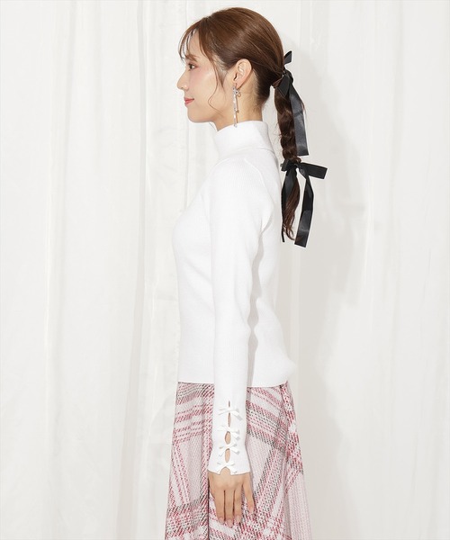 「WILLSELECTION」 タートルネックニット FREE オフホワイト レディース_画像3