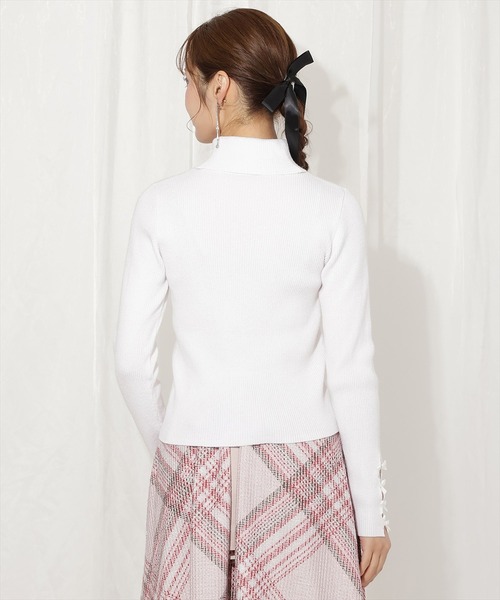 「WILLSELECTION」 タートルネックニット FREE オフホワイト レディース_画像4