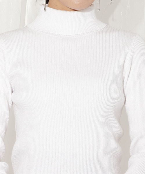 「WILLSELECTION」 タートルネックニット FREE オフホワイト レディース_画像5