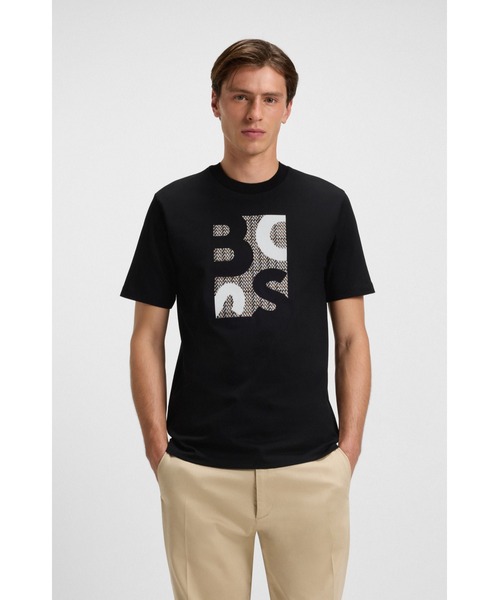 tシャツ シルケットコットン Tシャツ ロゴアートワーク メンズ