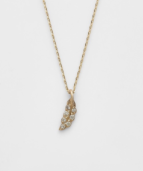 agete（アガット） ネックレス K10ダイヤモンドネックレス（0.04ct