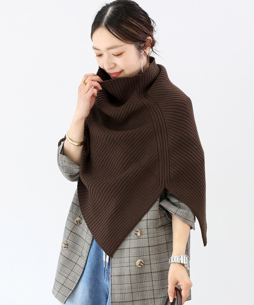 Aletta vita ネックウォーマー スヌード アンチピリングリブ編みケープ