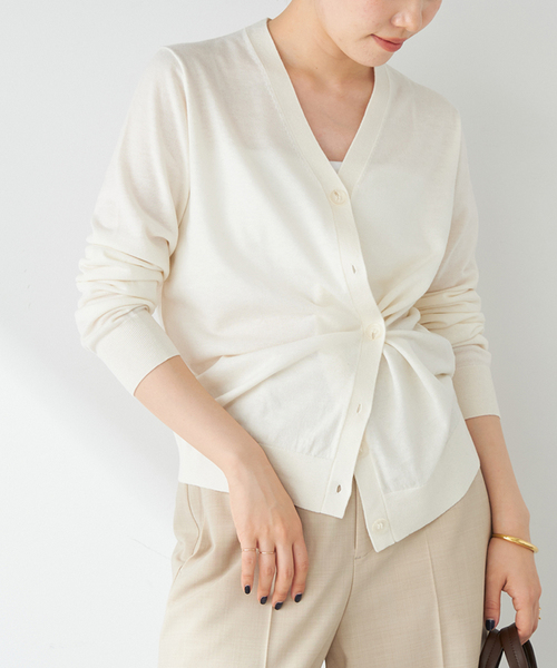 plage（プラージュ） ニットカーディガン FREE グレー レディース