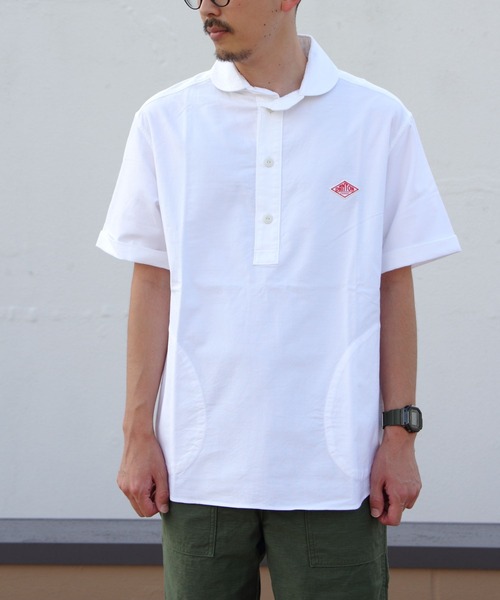Danton（ダントン） 半袖シャツ 40 ホワイト メンズ : ZOZOTOWN Yahoo