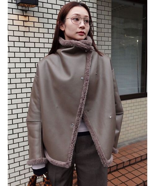 LAGUNAMOON（ラグナムーン） ムートンコート ボアコート フェイク