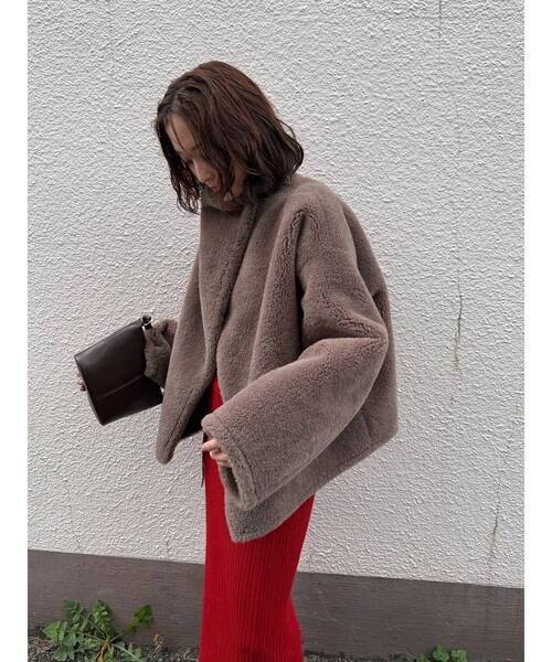 LAGUNAMOON（ラグナムーン） ムートンコート ボアコート フェイク