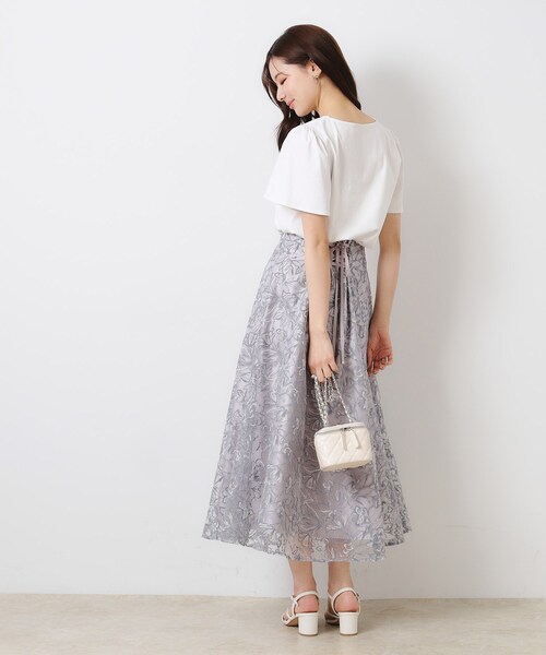 「couture brooch」 半袖Tシャツ 38 サックスブルー レディース_画像4
