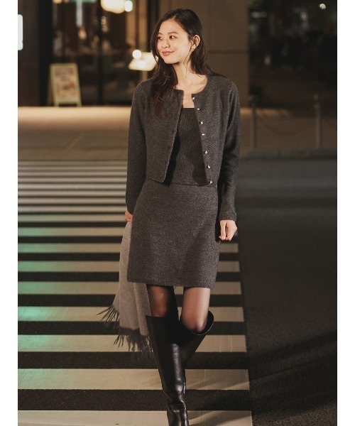 anuans ウールニット セットアップ anuans（アニュアンス） セットアップ ヤクウールニットセット