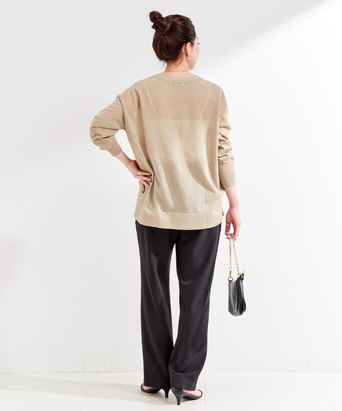 「B.C STOCK」 「Simplicite」イージーパンツ FREE ブラック レディース_画像5