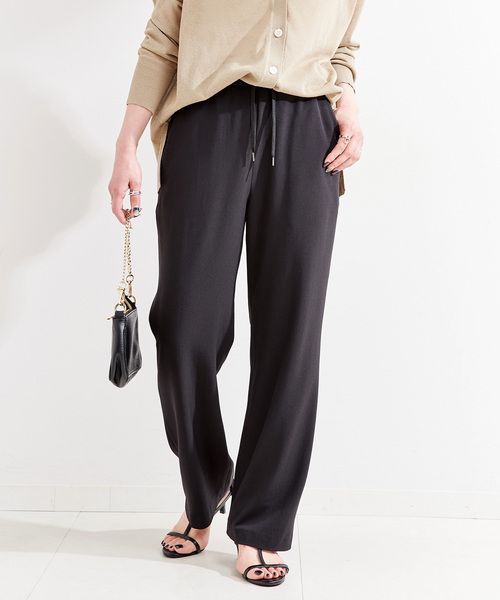 「B.C STOCK」 「Simplicite」イージーパンツ FREE ブラック レディース_画像7