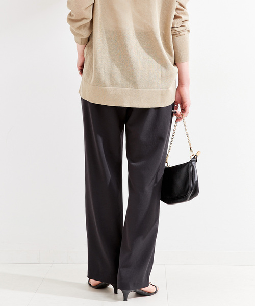 「B.C STOCK」 「Simplicite」イージーパンツ FREE ブラック レディース_画像9