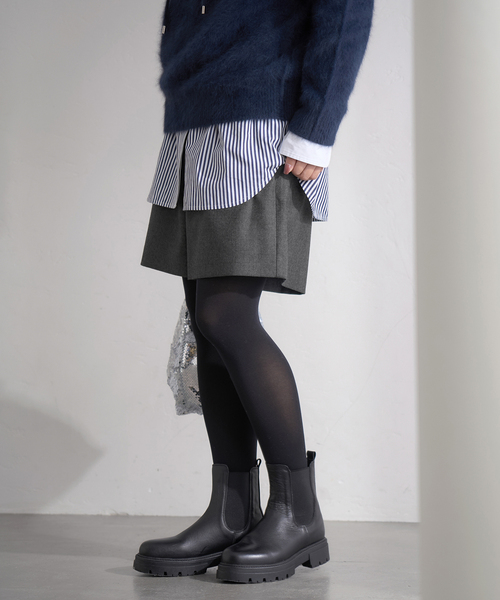 IENA（イエナ） パンツ ウォッシャブルサキソニーウールショートパンツ