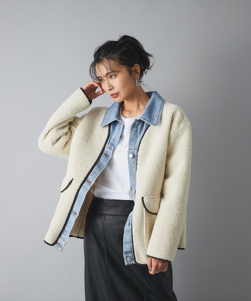 RIVE DROITE リヴドロワ レザージャケット ノーカラー ライダース RIVE DROITE リヴドロワ レザージャケット ノーカラー ライダース