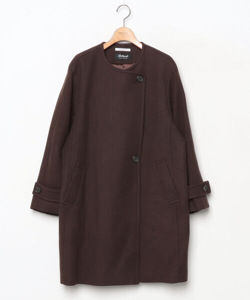 BEAUTY＆YOUTH UNITED ARROWS ノーカラーコート M ダークブラウン