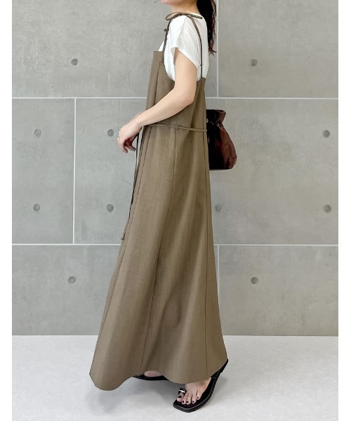 「Re:EDIT」 キャミソールワンピース MEDIUM ブラック レディース_画像2