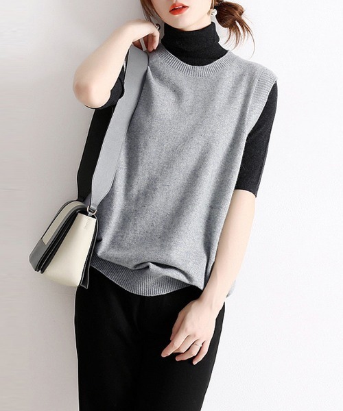 「Miniministore」 ニットベスト X-LARGE ブルー レディース_画像8